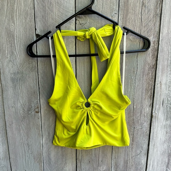 Princess Polly Omarion Top Cropped Halter Cutout Club Wear Size 2 NWT - Picture 1 of 8